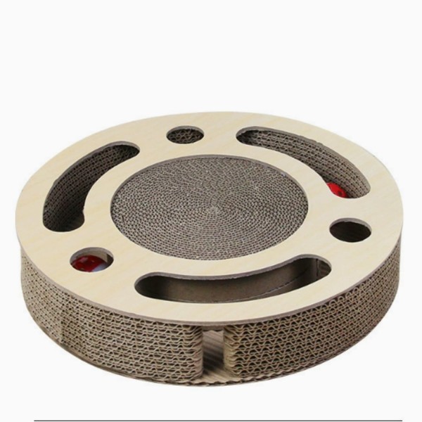 3 in 1 Cat Scratching Board, Round Cat Scratcher with
