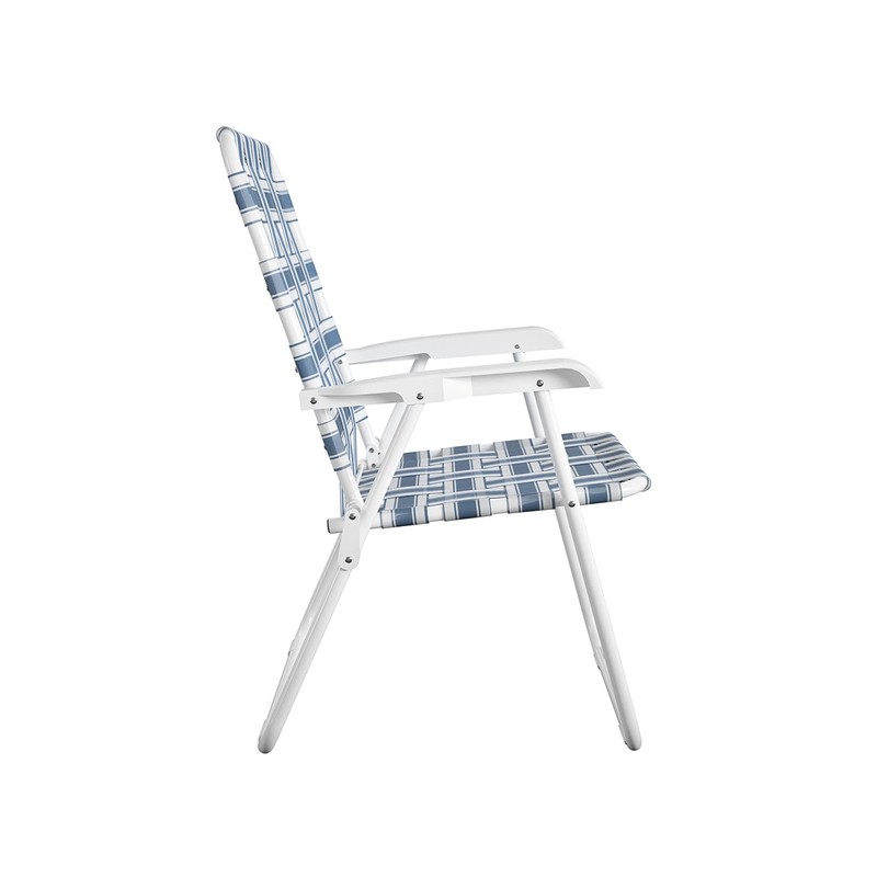 Novogratz Poolside Gossip, Priscilla Folding Chairs, 2-Pack, French Blue