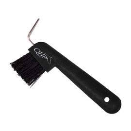 QHP Colour Hoof Pick with Brush (Black)