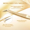 NAGARAKU Fibre Tip Eyelash Extension Tweezers Professional Eyelash Tweezers Precision