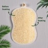 YEMTAL Natural Loofah Bath Sponges with Cotton Rope Exfoliating Body