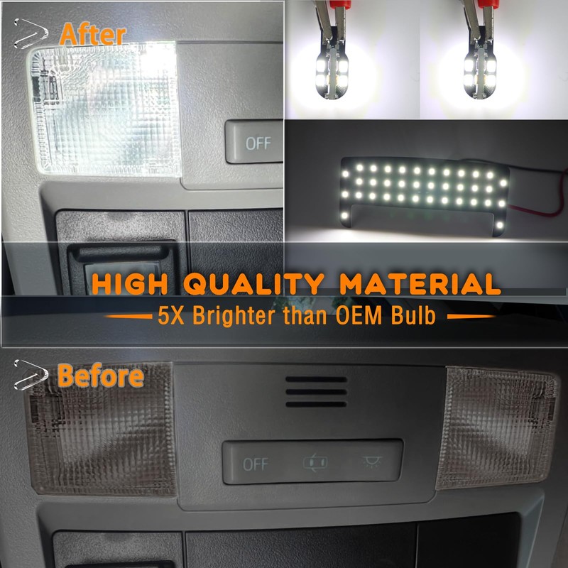 ZDEERAOTO ZDEEROTO Interior LED Light Kit - 6000K Super Bright