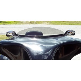 Sled Shields 4" Light Tint Windshield Compatible with Harley Davidson Street Glide/Electra Glide/Ultra Classic/Tri-Glide 2014-2023 Models