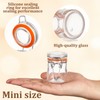 Norme 24 Pcs Glass Spice Jars with Airtight Lid, Leakproof
