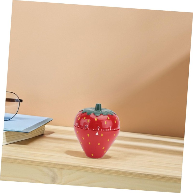 Mikinona User-Friendly Mechanical Timer Strawberries Alarm Ideal for Cooking Baking