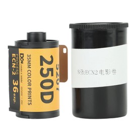 35mm Color Film, 200‑250 Professional Color Print 35mm Film, Wide Exposure Range ECN 2 Process Colour Print Camera Film for 135 Camera, High Contrast Color Print Film (36 Sheet)