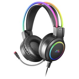 Mars Gaming MHRGB, Chroma RGB Flow Headset, Professional Microphone, Spatial Sound, Black