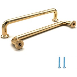 SYZOW Gold Drawer Pulls, 6 Pack 128mm Kitchen Cabinet Handles Gold Cabinet Pulls Kitchen Cabinet Hardware Drawer Pulls for Dresser Cupboard Wardrobe