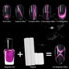 Vnjaoi 4 Pcs Mini Nail Magnet Set, Assembled Cat Eye