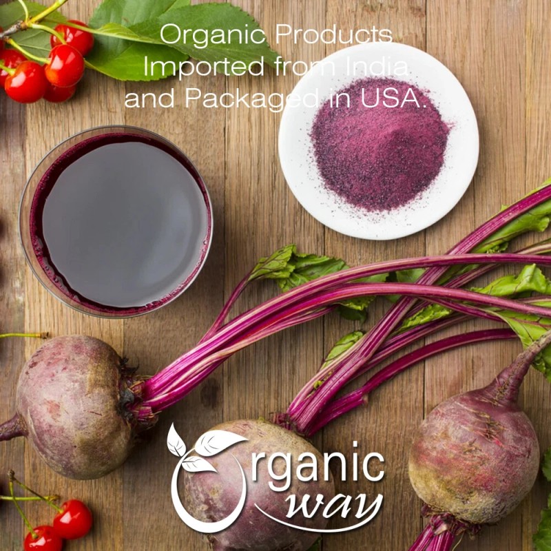Organic Way Premium Quality Beet Root Powder - USDA &
