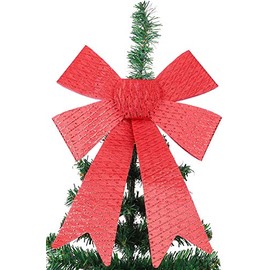 Toyland® 49cm Giant Red Tinsel Bow Christmas Indoor Decoration