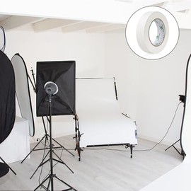 BOMEI PACK 4 rollos Cinta de Gaffer, Mate No Reflectante, 1 pulgada x 30 yardas Cinta de Gaffer Autoadhesiva Sin Residuos para Etiquetado, Estudio de 