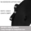 1/2 in x 500ft Hook and Loop Roll, Reusable Fastening