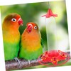 Kisangel 2pcs Hummingbird Feeder Design for Outdoor Garden and Clean