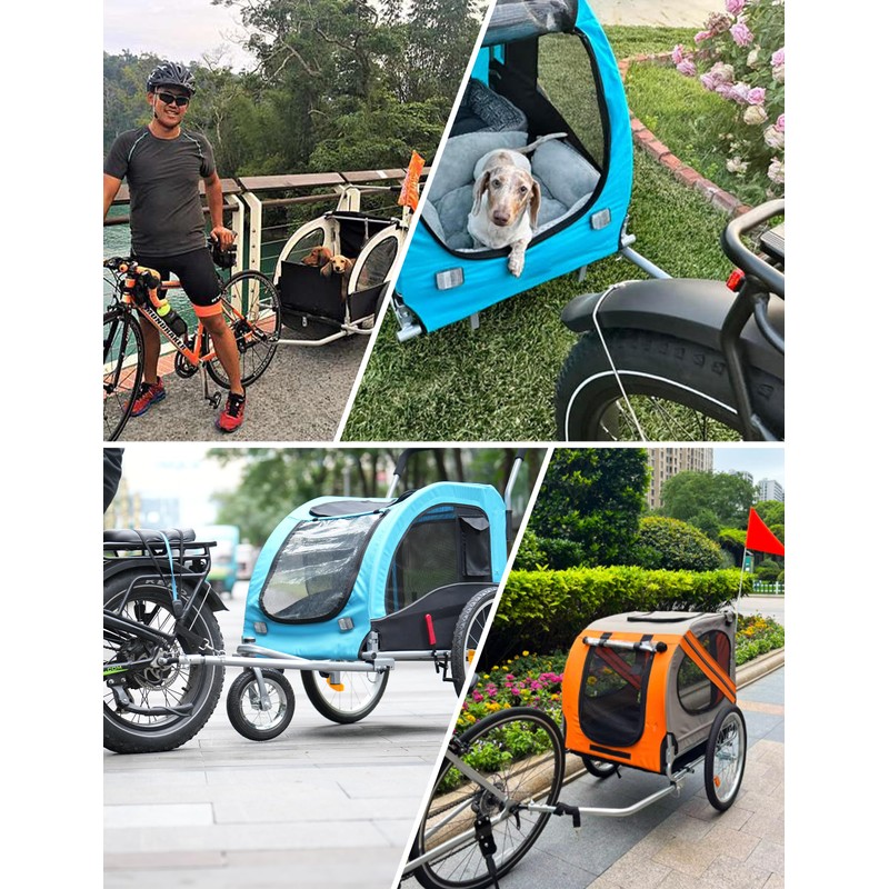 Coicer Bicycle Trailer Coupling Dog Trailer for Bicycle