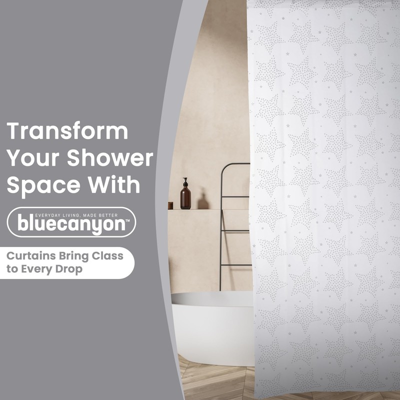 Blue Canyon Star Shower Curtain, Premium Polyester Material, Anti –