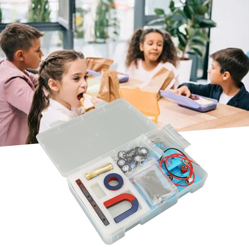 Science Magnet Set Physics Experiments Toys Kit Educational Interactive Electromagnet