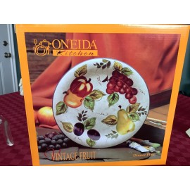 ONEIDA Sealed 10" ONEIDA KITCHEN Vintage Fruit Dinner Plate Hand Painted R696210
