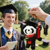 Acewen 1 Piece Class of 2025 Graduation Panda Keychains Graduate