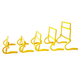 Trademark Innovations Set of 5 Adjustable Speed Training Hurdles (Yellow)