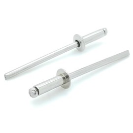 100 Qty 304 Stainless Steel Blind Rivets (#4-2) 1/8" Diameter x 1/8" Grip (BCP162)