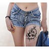 5 Pictures Anchor Tattoo Compass Clock Lettering Temporary Skin Tattoo