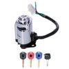 Motorcycle Ignition Switch Lock with 3 Colors Keys Fit for