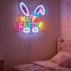 Happy Easter Neon Sign LED Easter Bunny Neon Lights USB