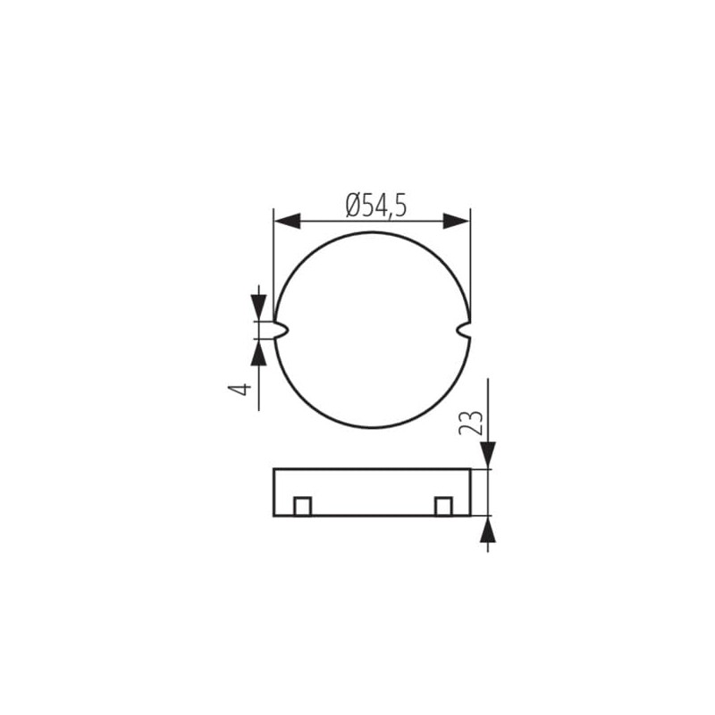 LED Transformer Furniture Installation Round 12 V DC 15 W