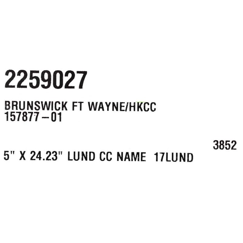 Lund Boat Raised Emblem Logo Decal Sticker