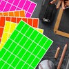 Rectangle Fluorescent Colour Coding Stickers, 700 Pack, 40 mm x