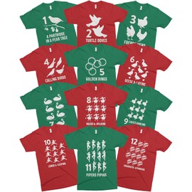 Threadrock 10th Day | Ten Lords A-Leaping Women's T-Shirt - Medium, Kelly Green