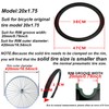 20x1.75 Solid Bike Tire for Boys and Girls Bikes, 20inch