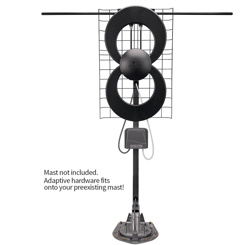 Antennas Direct ClearStream 2 RV Amplified On-The-Go TV Antenna, UHF