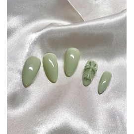 Cross Nail Tips - Short Almond / 십자가 네일팁 - 숏아몬드