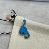 KILIPOL Blue Dinosaur Enamel Pin Cartoon Animal Brooches Pin Badge