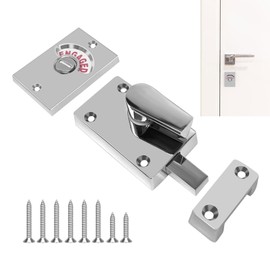 Door Lock Indicator, Bathroom Stall Door Latch, Latch Indicating Lock, Stainless Steel Occupied Door Lock, Restroom Door Lock Latch, Vacant or Engaged Bathroom Indicator Privacy Handle Lock