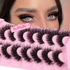 JIMIRE D Curl Faux Mink Lashes Fluffy Cat Eye 20MM