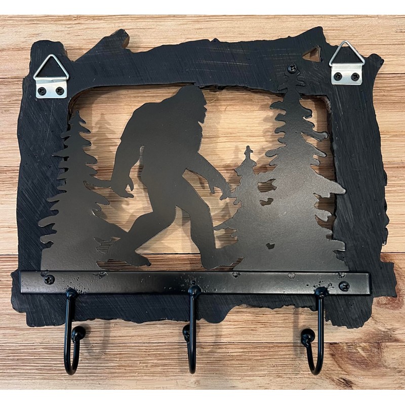 Top Brass Bigfoot Sasquatch Silhouette Wall Mount Key Holder –