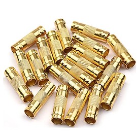 Urtop 6 Pack Gold Plated BNC Coaxial Connector, 2 Pieces BNC Female to Female Coupler, 2 Pieces BNC Male to Female Connector, 2 Pieces BNC Male to Male Adapters for CCTV Security Camera