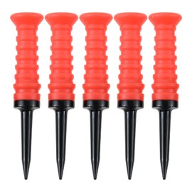 SURIEEN Golf Tees Long Tees 3.3 inches (83 mm) Set of 5 Rubber Elastic Golf Tees Long Easy Find Golf Equipment Placement for Beginners Practice Heavy Duty Break-Resistant Golf Regulations Compliant