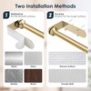 theaoo Paper Towel Holder Under Cabinet, One-Hand Tear, Wall Mount,