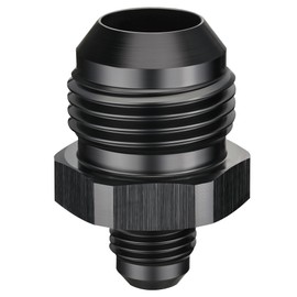EVIL ENERGY 12AN Male to AN6 Male Flare Reducer Coupler Union Straight Adapter Fitting Black