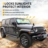 Windshield Sun Shade Compatible with 2024 Jeep Wrangler JL 2/4