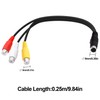 YARCHONN 4 Pin S-Video to 3 RCA AV Video Cable
