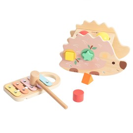 Hammer Toy Hammer Toy Ball Dropper Xylophone Educational Toy 1 Year Old Wooden Toy | Classic World Hedgehog Pounding Bench | (CL20137)
