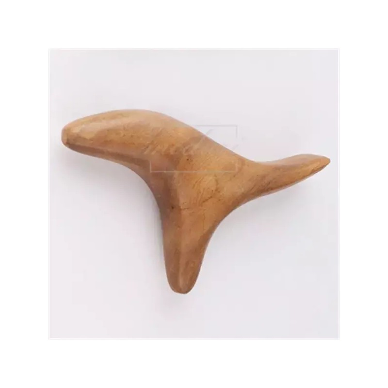 T괄사 친자연주의 연갈색 원목지압 꾹꾹이 T괄사 Natural Brown Wooden Acupressure