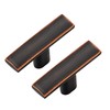 Ravinte Decor 30 Pack Cabinet Handles Single Hole - Curved