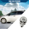 Hihaha Car 3D Sticker/Outer for Car Motorcycle/Durable/Silver Tone 1 Pcs
