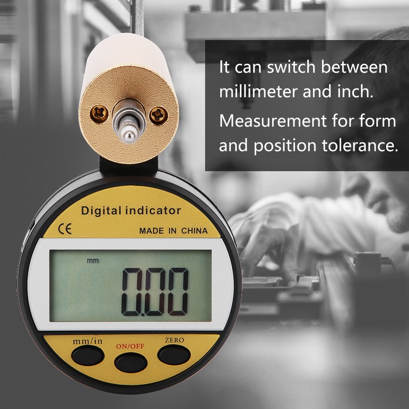 0-12.7mm 0.01mm Precise Vertical Type Digital Indicator Gauge Tool ±0.03mm